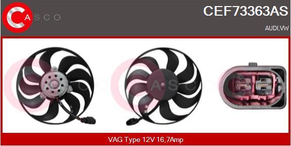 Casco CEF73363AS - Ventola, Raffreddamento motore www.autoricambi360.it