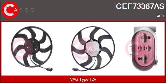Casco CEF73367AS - Ventola, Raffreddamento motore www.autoricambi360.it