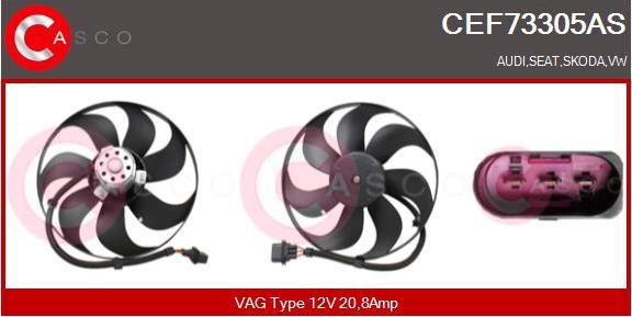 Casco CEF73305AS - Ventola, Raffreddamento motore www.autoricambi360.it