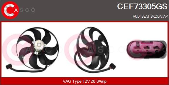 Casco CEF73305GS - Ventola, Raffreddamento motore www.autoricambi360.it