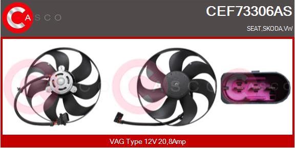 Casco CEF73306AS - Ventola, Raffreddamento motore www.autoricambi360.it