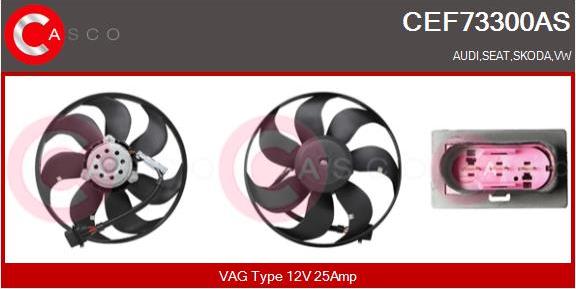 Casco CEF73300AS - Ventola, Raffreddamento motore www.autoricambi360.it