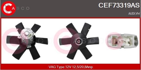 Casco CEF73319AS - Ventola, Raffreddamento motore www.autoricambi360.it