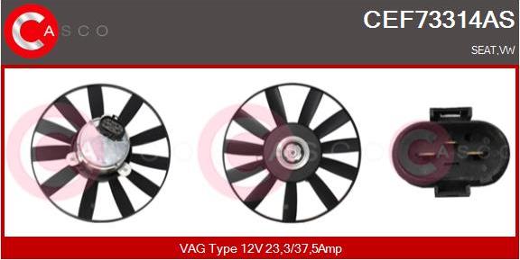 Casco CEF73314AS - Ventola, Raffreddamento motore www.autoricambi360.it