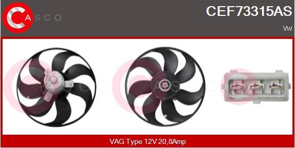 Casco CEF73315AS - Ventola, Raffreddamento motore www.autoricambi360.it