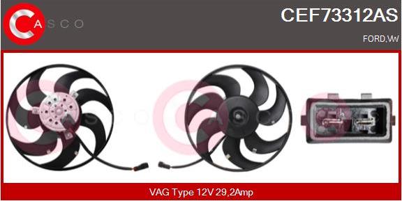 Casco CEF73312AS - Ventola, Raffreddamento motore www.autoricambi360.it