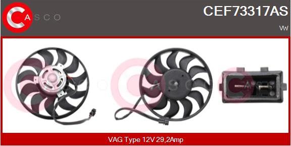 Casco CEF73317AS - Ventola, Raffreddamento motore www.autoricambi360.it