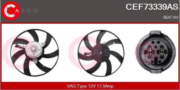 Casco CEF73339AS - Ventola, Raffreddamento motore www.autoricambi360.it