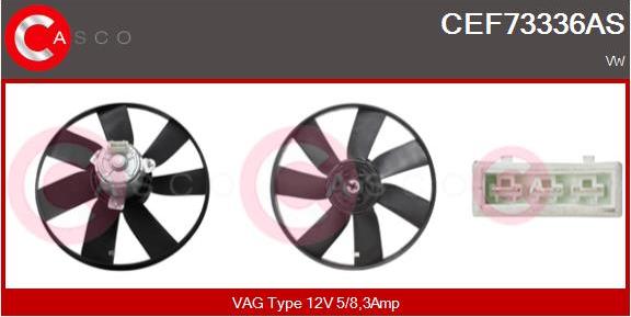 Casco CEF73336AS - Ventola, Raffreddamento motore www.autoricambi360.it