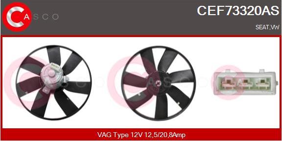 Casco CEF73320AS - Ventola, Raffreddamento motore www.autoricambi360.it
