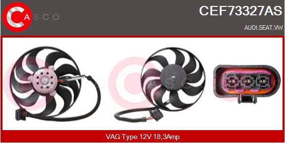 Casco CEF73327AS - Ventola, Raffreddamento motore www.autoricambi360.it
