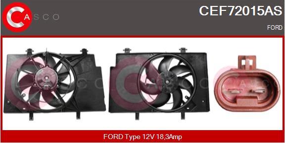 Casco CEF72015AS - Elettromotore, Ventola radiatore www.autoricambi360.it