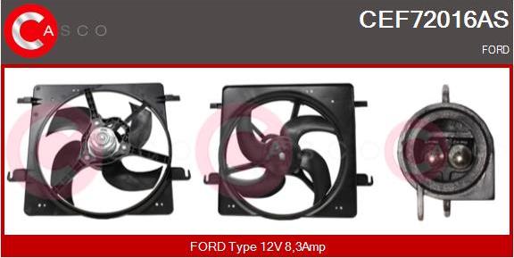 Casco CEF72016AS - Elettromotore, Ventola radiatore www.autoricambi360.it