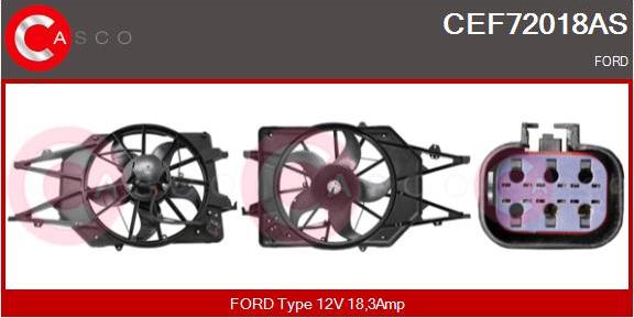 Casco CEF72018AS - Elettromotore, Ventola radiatore www.autoricambi360.it