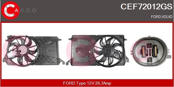 Casco CEF72012GS - Elettromotore, Ventola radiatore www.autoricambi360.it