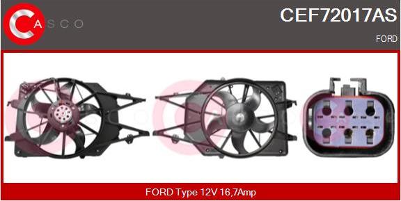 Casco CEF72017AS - Elettromotore, Ventola radiatore www.autoricambi360.it