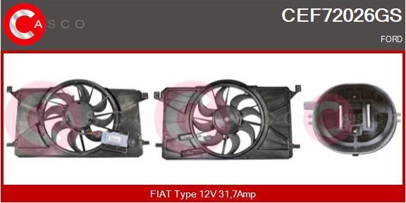 Casco CEF72026GS - Elettromotore, Ventola radiatore www.autoricambi360.it