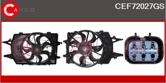 Casco CEF72027GS - Elettromotore, Ventola radiatore www.autoricambi360.it