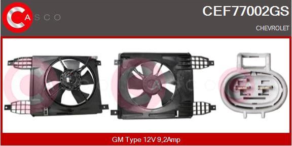 Casco CEF77002GS - Elettromotore, Ventola radiatore www.autoricambi360.it