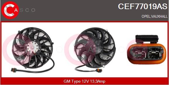 Casco CEF77019AS - Elettromotore, Ventola radiatore www.autoricambi360.it