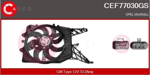 Casco CEF77030GS - Elettromotore, Ventola radiatore www.autoricambi360.it