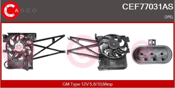 Casco CEF77031AS - Elettromotore, Ventola radiatore www.autoricambi360.it