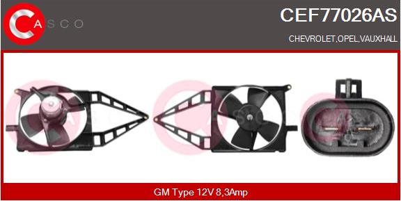 Casco CEF77026AS - Elettromotore, Ventola radiatore www.autoricambi360.it