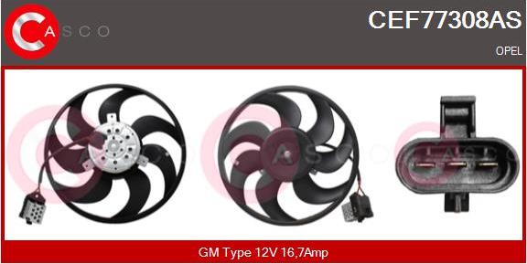 Casco CEF77308AS - Ventola, Raffreddamento motore www.autoricambi360.it