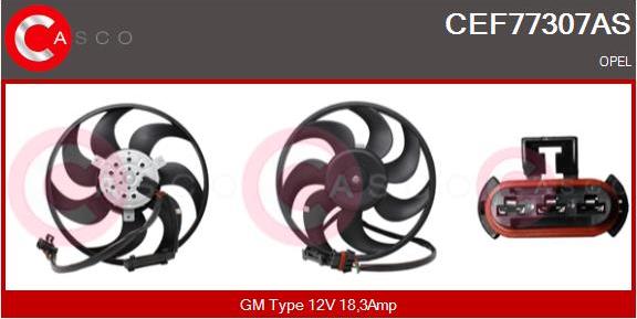 Casco CEF77307AS - Ventola, Raffreddamento motore www.autoricambi360.it