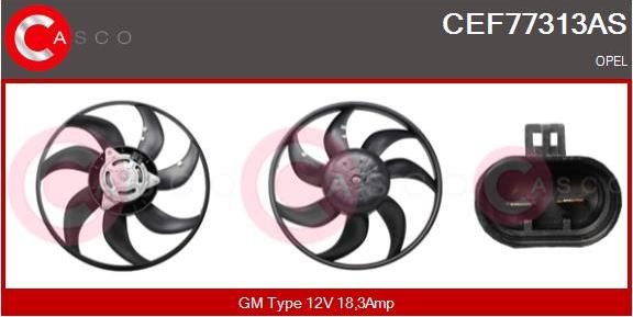 Casco CEF77313AS - Ventola, Raffreddamento motore www.autoricambi360.it