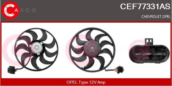 Casco CEF77331AS - Ventola, Raffreddamento motore www.autoricambi360.it