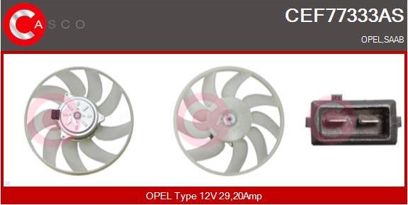Casco CEF77333AS - Ventola, Raffreddamento motore www.autoricambi360.it
