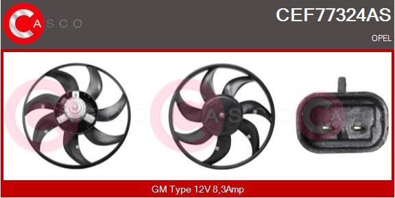 Casco CEF77324AS - Ventola, Raffreddamento motore www.autoricambi360.it