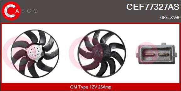 Casco CEF77327AS - Ventola, Raffreddamento motore www.autoricambi360.it