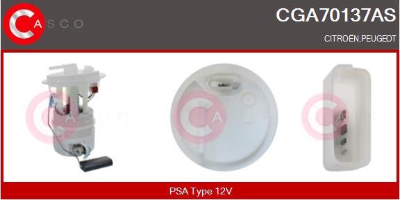 Casco CGA70137AS - Gruppo alimentazione carburante www.autoricambi360.it