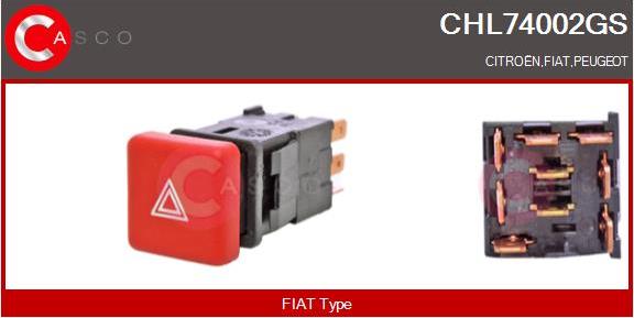 Casco CHL74002GS - Interruttore, Lampeggiatore d'emergenza www.autoricambi360.it
