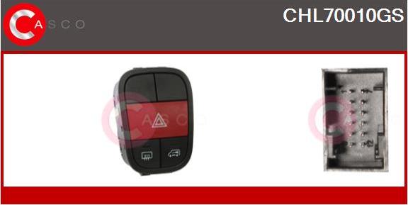 Casco CHL70010GS - Interruttore, Lampeggiatore d'emergenza www.autoricambi360.it