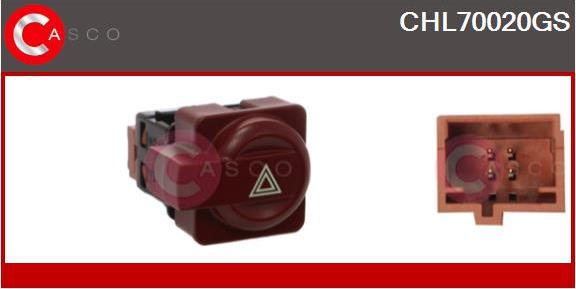 Casco CHL70020GS - Interruttore, Lampeggiatore d'emergenza www.autoricambi360.it