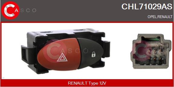 Casco CHL71029AS - Interruttore, Lampeggiatore d'emergenza www.autoricambi360.it