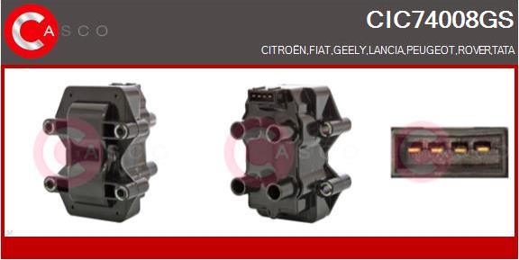 Casco CIC74008GS - Bobina d'accensione www.autoricambi360.it