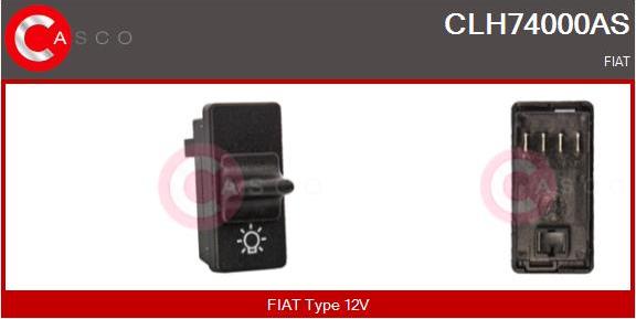 Casco CLH74000AS - Interruttore, Faro principale www.autoricambi360.it
