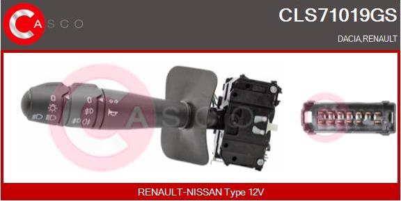 Casco CLS71019GS - Leva devio guida www.autoricambi360.it