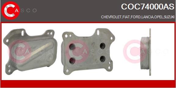 Casco COC74000AS - Radiatore olio, Olio motore www.autoricambi360.it