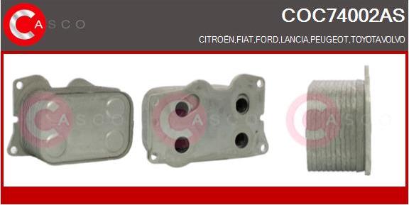 Casco COC74002AS - Radiatore olio, Olio motore www.autoricambi360.it