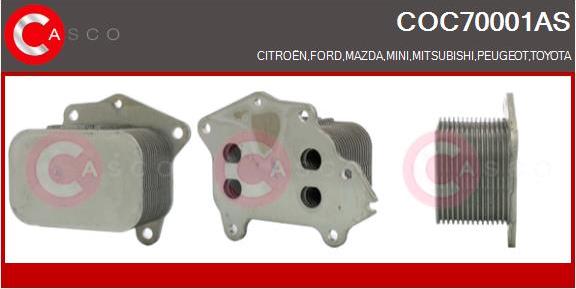 Casco COC70001AS - Radiatore olio, Olio motore www.autoricambi360.it