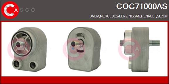 Casco COC71000AS - Radiatore olio, Olio motore www.autoricambi360.it