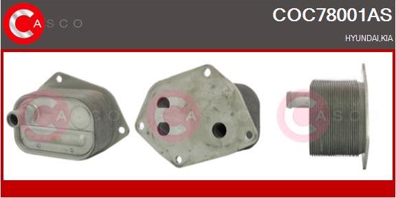 Casco COC78001AS - Radiatore olio, Olio motore www.autoricambi360.it