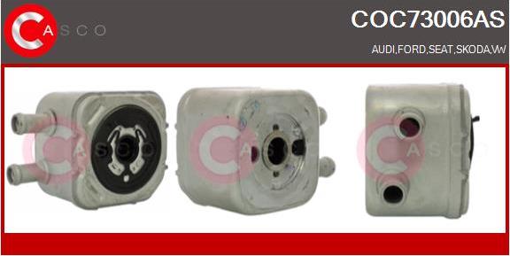 Casco COC73006AS - Radiatore olio, Olio motore www.autoricambi360.it