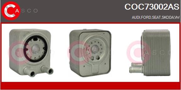 Casco COC73002AS - Radiatore olio, Olio motore www.autoricambi360.it