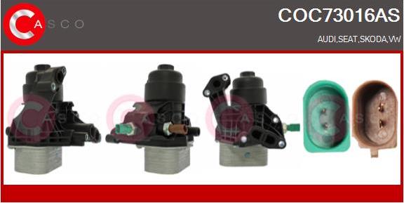 Casco COC73016AS - Radiatore olio, Olio motore www.autoricambi360.it